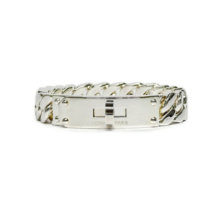Hermes Bracelet Kelly Gourmette LG Silver