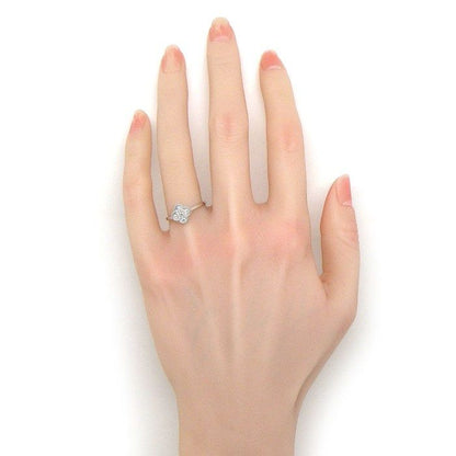 Van Cleef & Arpels Ring Sweet Alhambra Points Diamond Total 18K White Gold — view 5