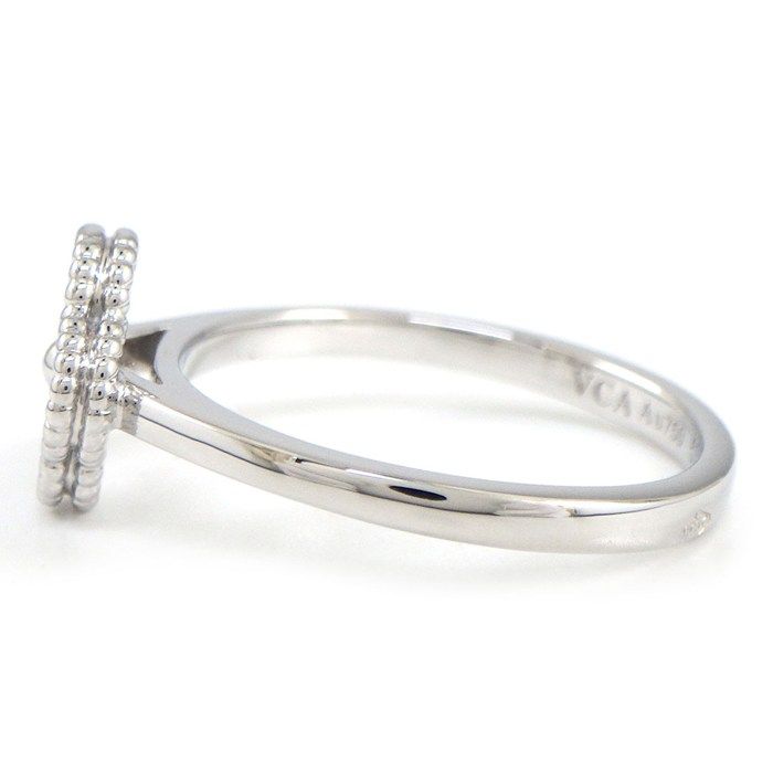 Van Cleef & Arpels Ring Sweet Alhambra Points Diamond Total 18K White Gold — view 2