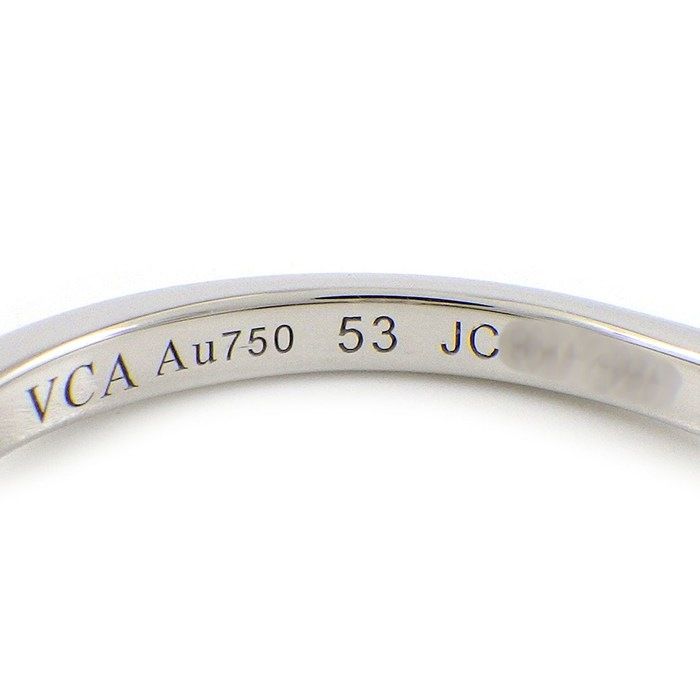 Van Cleef & Arpels Ring Sweet Alhambra Points Diamond Total 18K White Gold — view 3