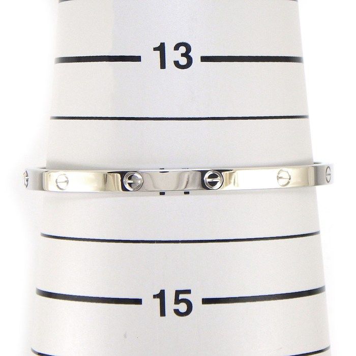 Cartier Bracelet Love SM 18K White Gold 15 — view 6