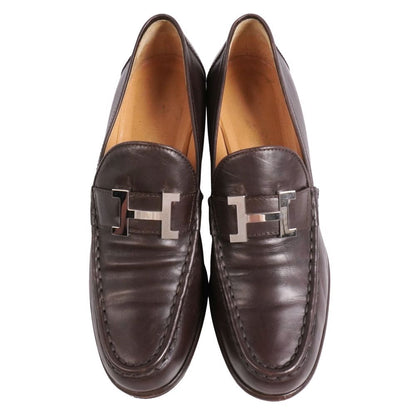 Hermes Loafers Moccasins Logo Constance Leather — view 4