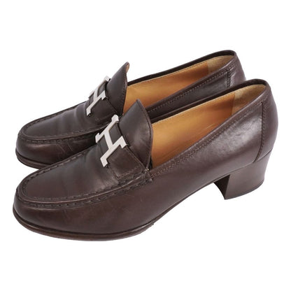 Hermes Loafers Moccasins Logo Constance Leather — view 2