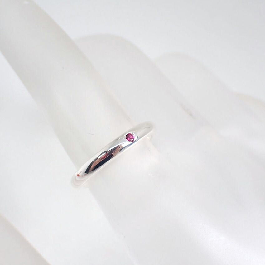 Tiffany & Co 925 Ruby Stacking Band Ring — view 4
