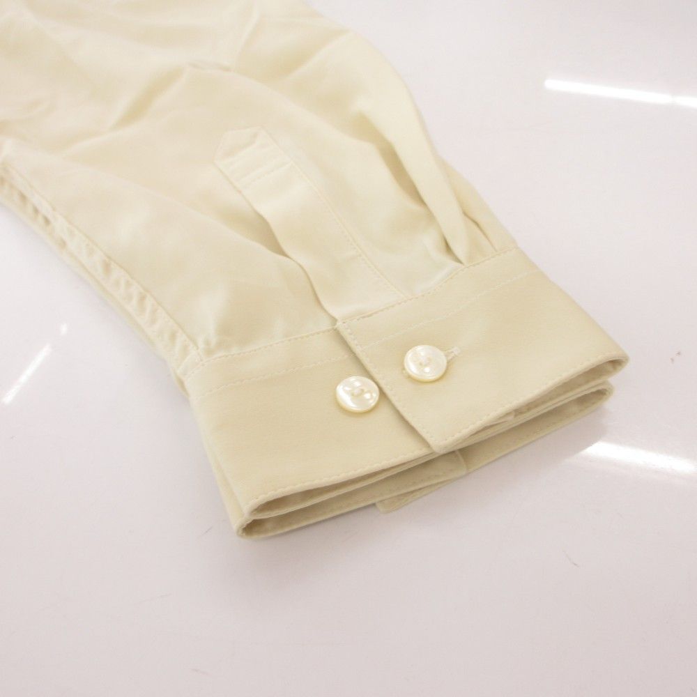 Balenciaga Sports Vintage Shirt L Long Sleeve Embroidery Button Yellow YF — view 4