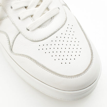 Celine Block Leather Sneakers Platform Shoes White — view 6