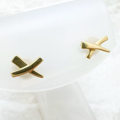 Tiffany & Co Kiss Yellow Gold Earrings — view 3