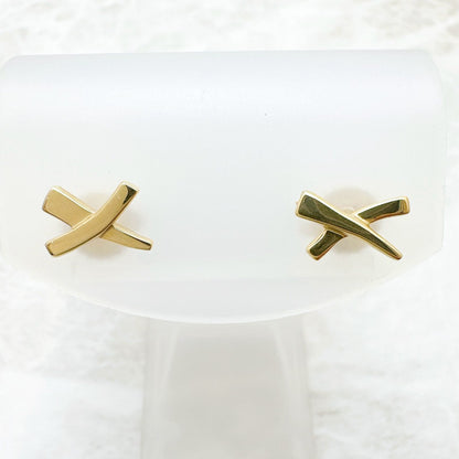 Tiffany & Co Kiss Yellow Gold Earrings — view 4