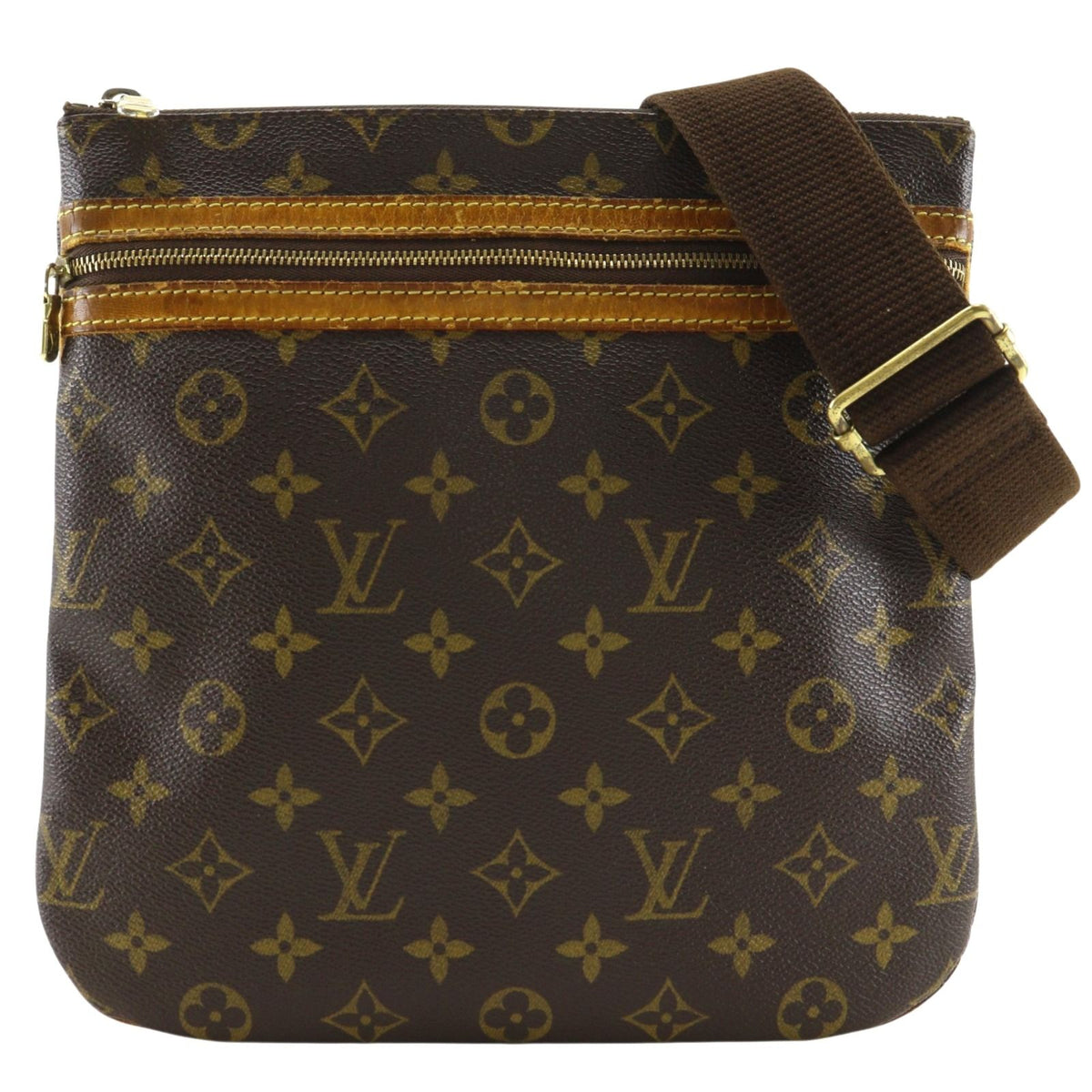 Louis Vuitton Pochette Bosford Monogram Canvas Brown Shoulder Bag