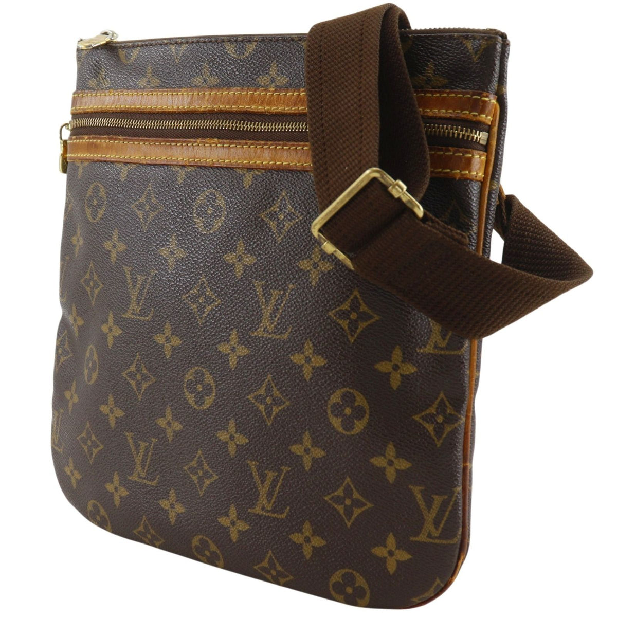 Louis Vuitton Pochette Bosford Monogram Canvas Brown Shoulder Bag — view 2