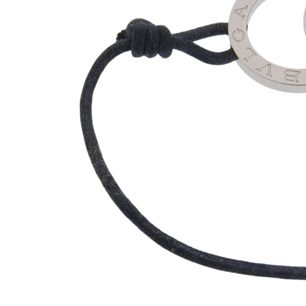 Bvlgari Bangle 925 Sterling Silver Leather Bracelet — view 4