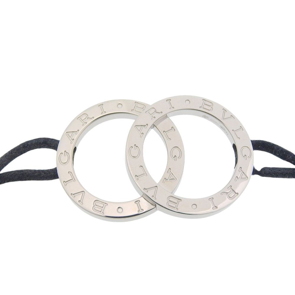 Bvlgari Bangle 925 Sterling Silver Leather Bracelet — view 6