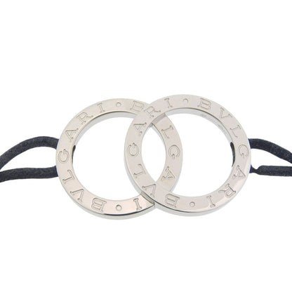 Bvlgari Bangle 925 Sterling Silver Leather Bracelet — view 6
