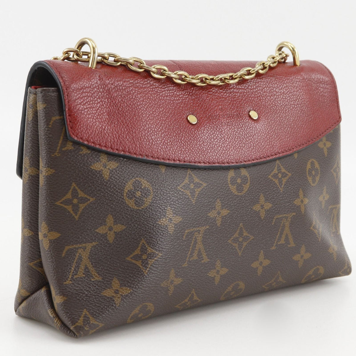Louis Vuitton Saint Placide Monogram Canvas Cerise Brown Shoulder Bag — view 3