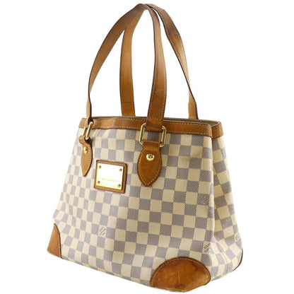 Louis Vuitton Hampstead PM Damier Azur Canvas White Tote Bag — view 2
