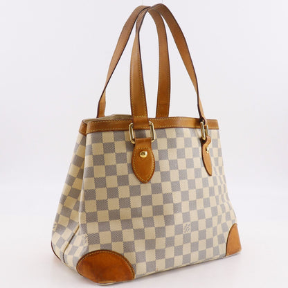 Louis Vuitton Hampstead PM Damier Azur Canvas White Tote Bag — view 3