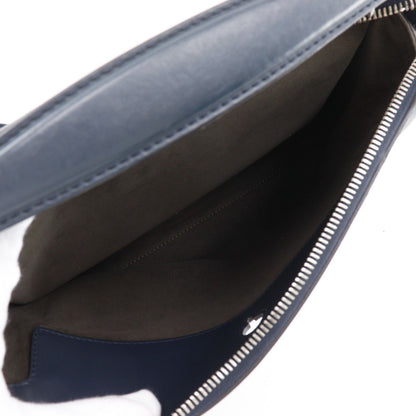 Fendi Com 2-Way Shoulder Calfskin Navy Blue Handbag — view 6