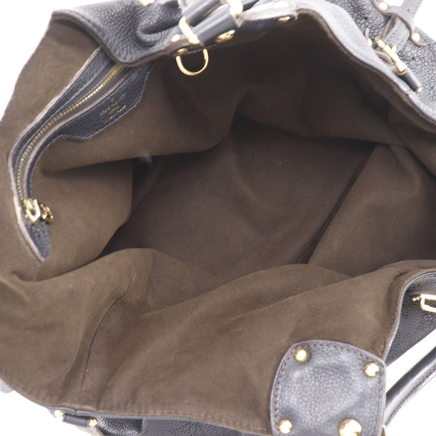 Louis Vuitton Mahina L Monogram Noir Black Tote Bag — view 6