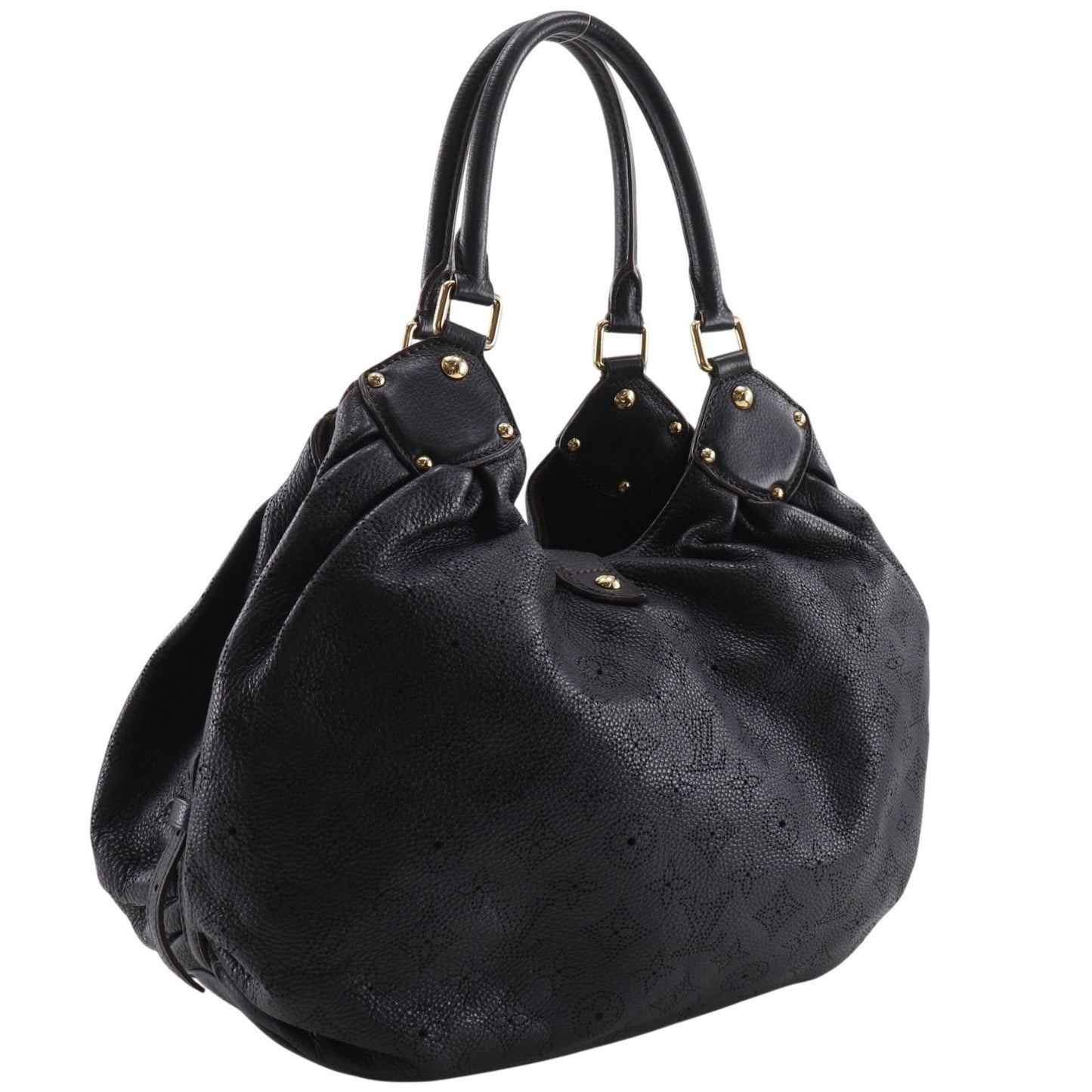 Louis Vuitton Mahina L Monogram Noir Black Tote Bag — view 3