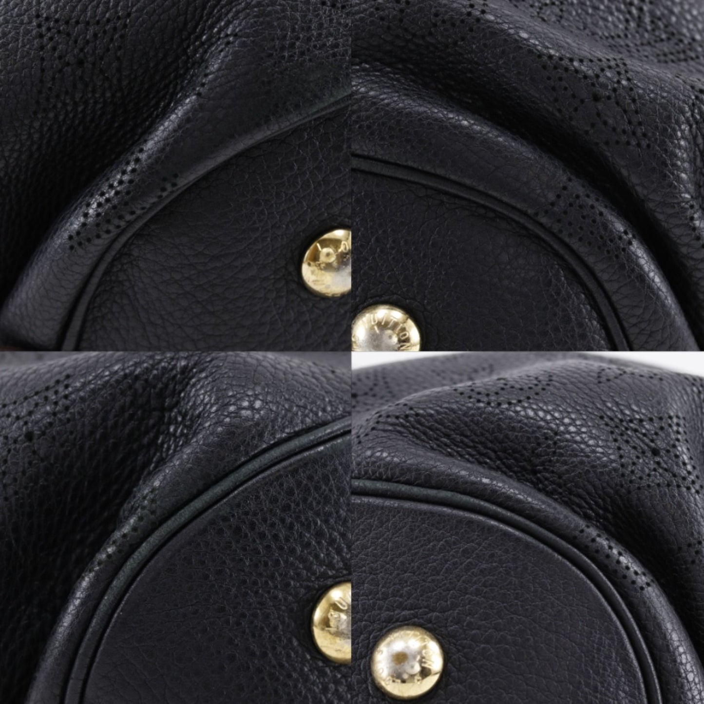 Louis Vuitton Mahina L Monogram Noir Black Tote Bag — view 4