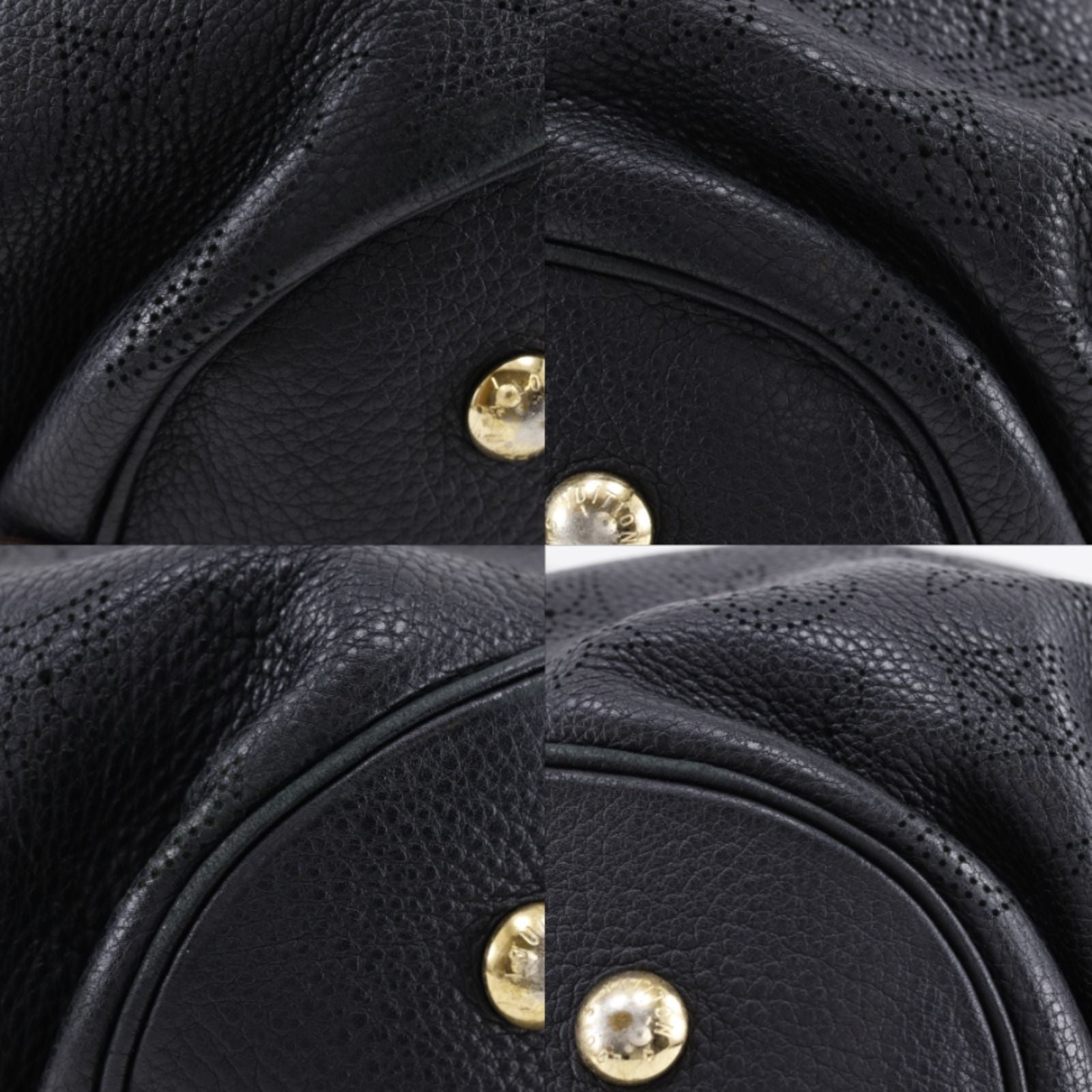Louis Vuitton Mahina L Monogram Noir Black Tote Bag — view 4