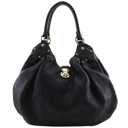 Louis Vuitton Mahina L Monogram Noir Black Tote Bag