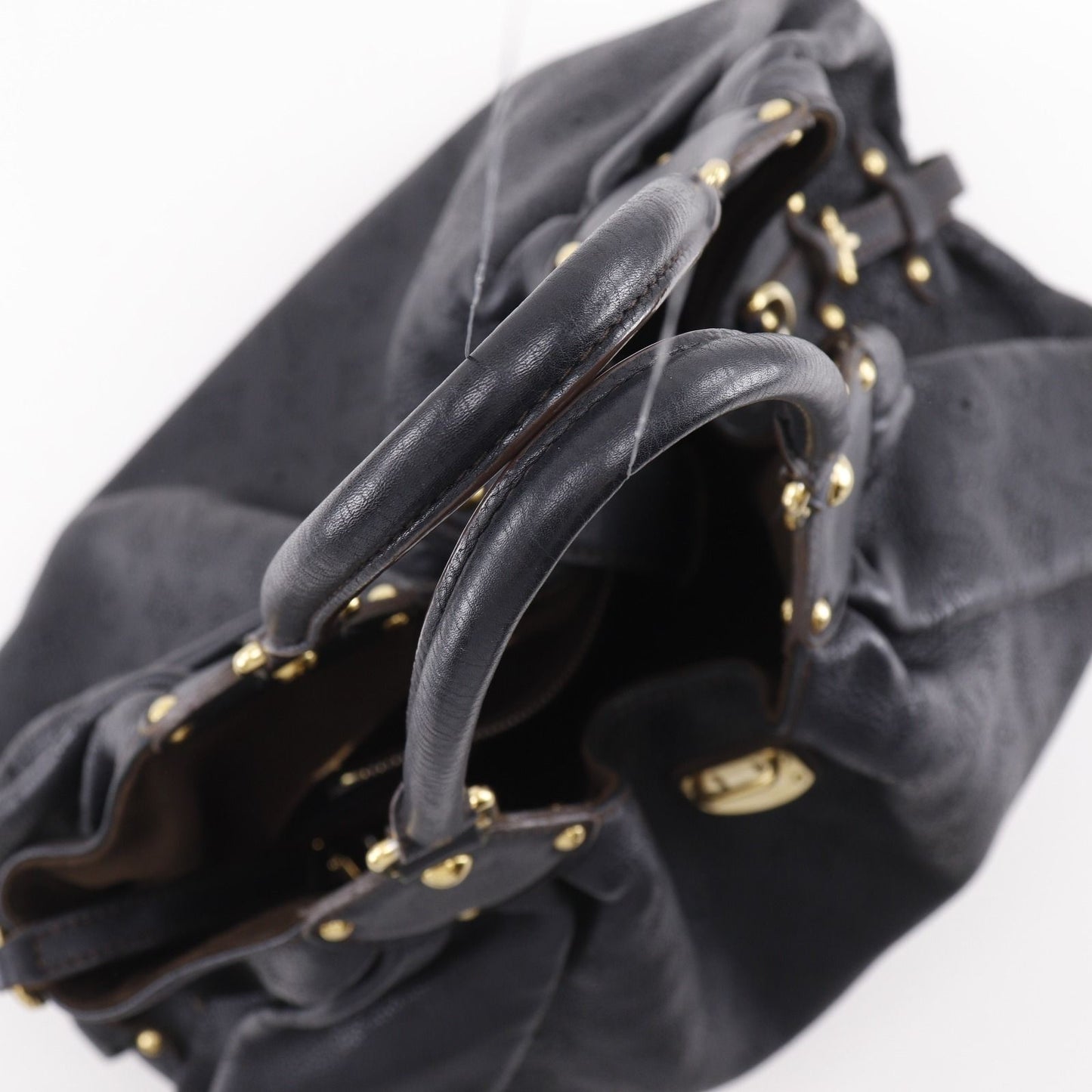 Louis Vuitton Mahina L Monogram Noir Black Tote Bag — view 5