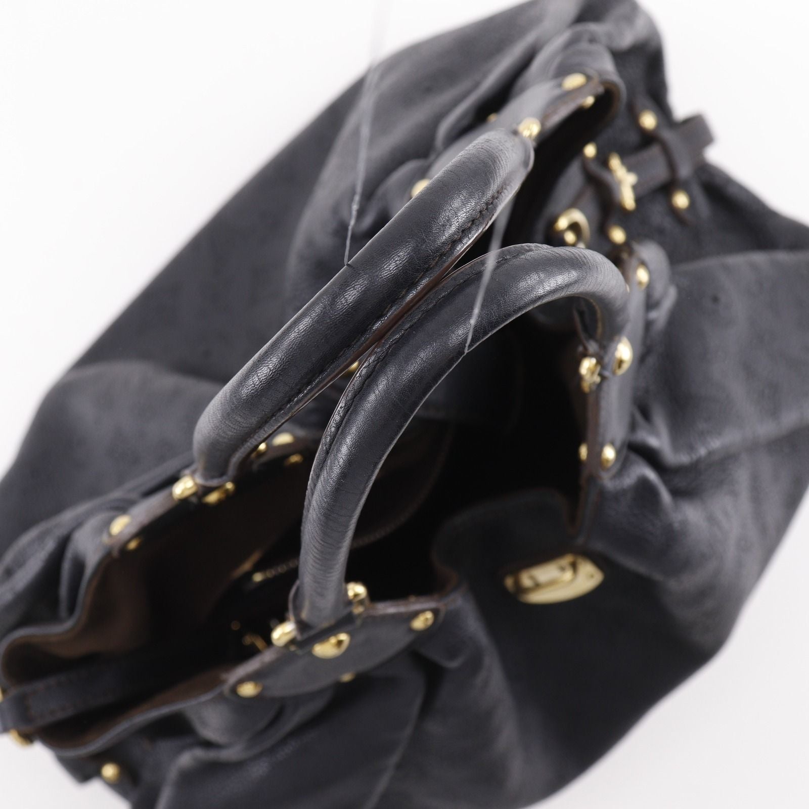 Louis Vuitton Mahina L Monogram Noir Black Tote Bag — view 5