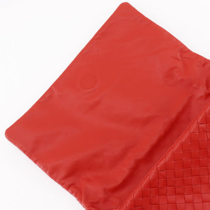 Bottega Veneta Intrecciato Calfskin Red Shoulder Bag — view 8