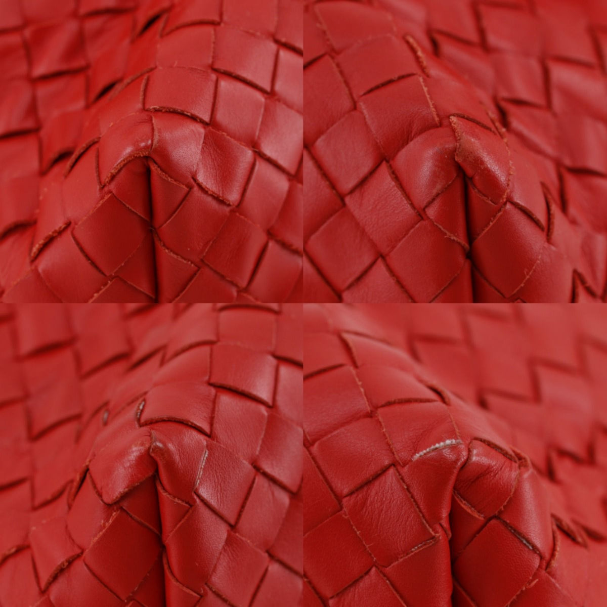 Bottega Veneta Intrecciato Calfskin Red Shoulder Bag — view 4
