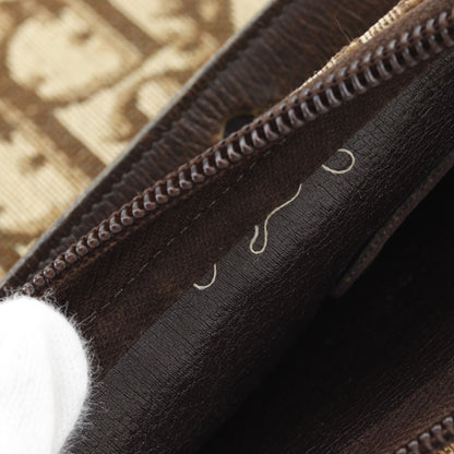 Dior Trotter CD Logo Vintage Canvas Brown Shoulder Bag — view 7