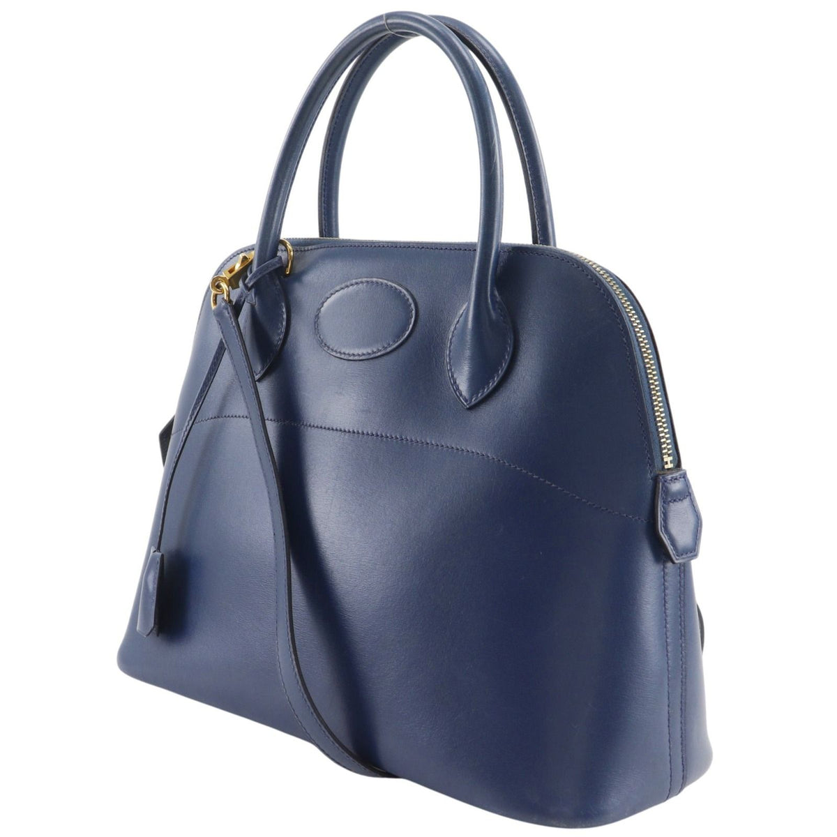 Hermes Bolide 31 2-Way Shoulder Votadelact Blue Marine Gold B Handbag — view 2