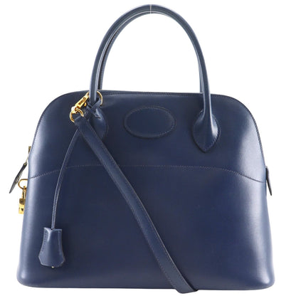 Hermes Bolide 31 2-Way Shoulder Votadelact Blue Marine Gold B Handbag
