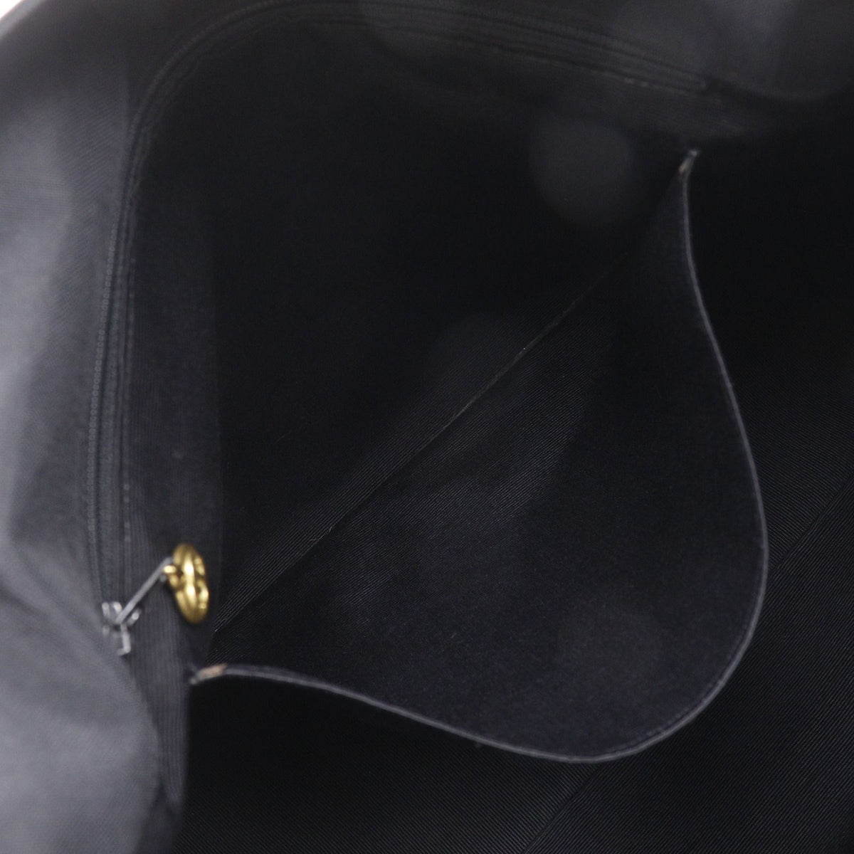 Chanel CC Logo Chain Tote Bag Nylon Black — view 7