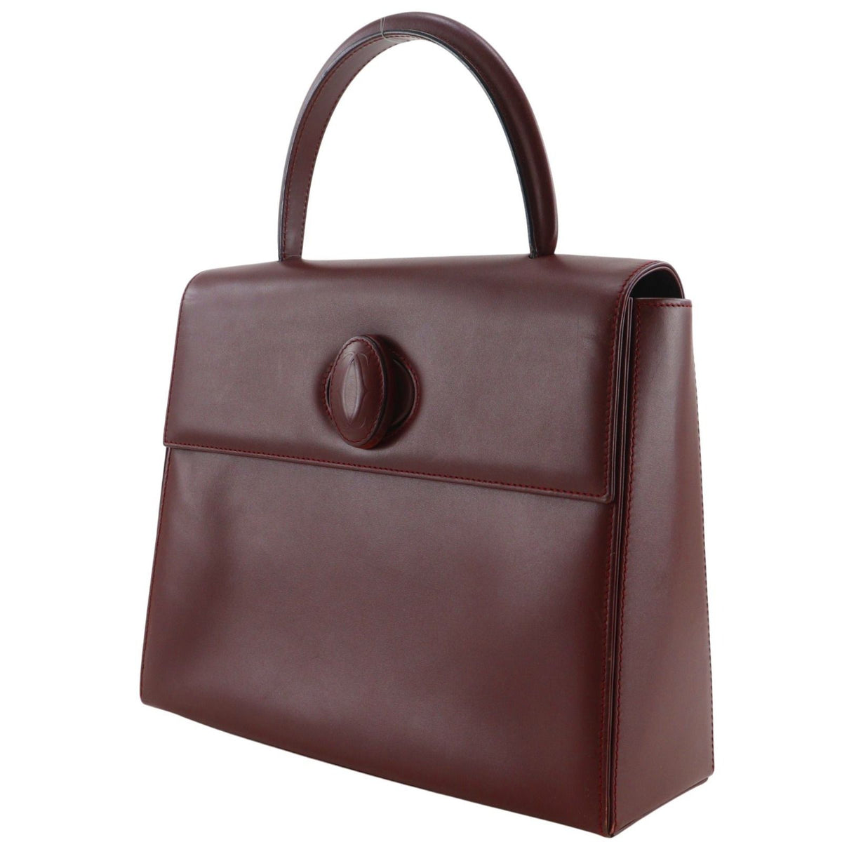 Cartier Must Line Calfskin Bordeaux Handbag — view 2