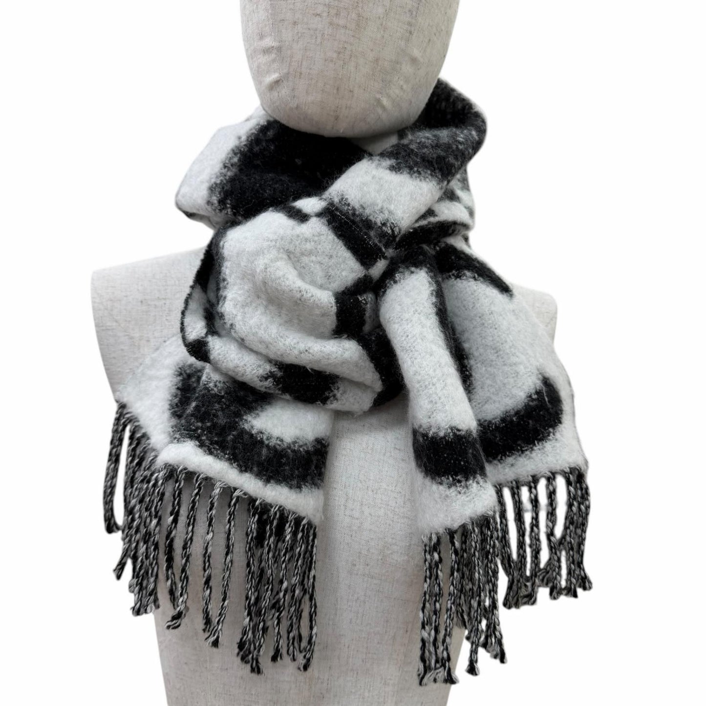 Chanel Cashmere Silk Blend CC Logo Scarf — view 6
