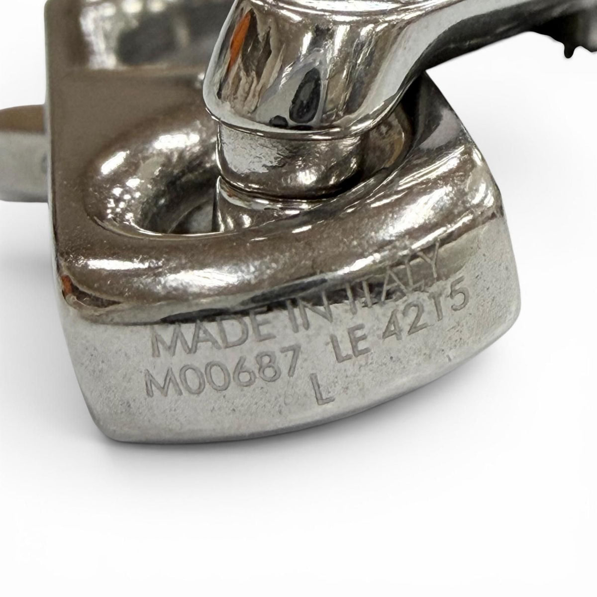 Louis Vuitton Bracelet Monogram Chain Black Silver — view 6