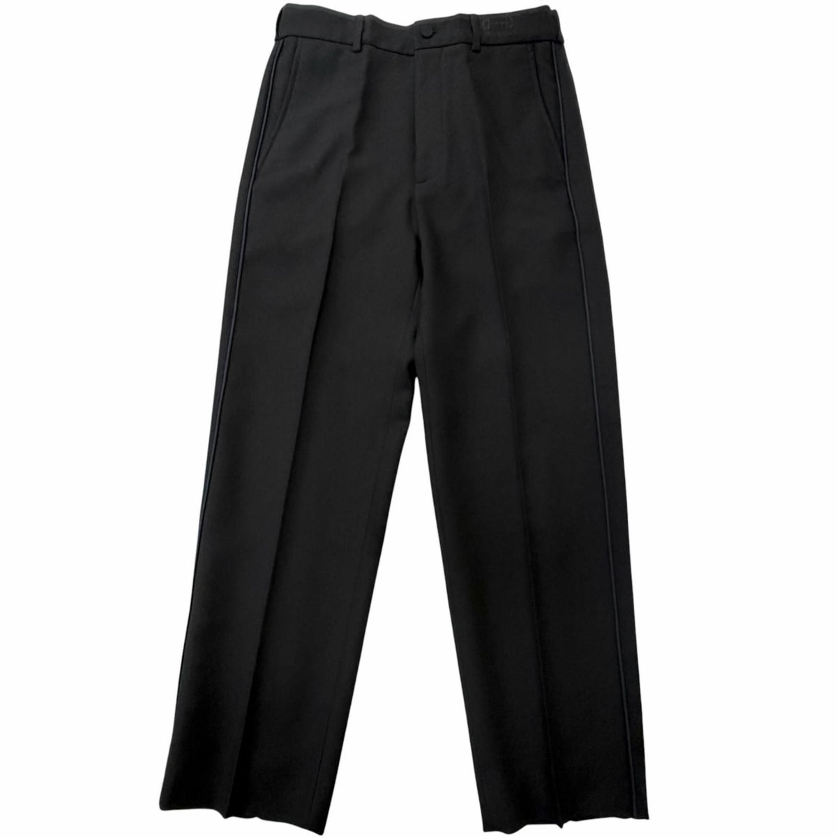 Gucci Logo Embroidery Side Line Trousers Pants Black 44