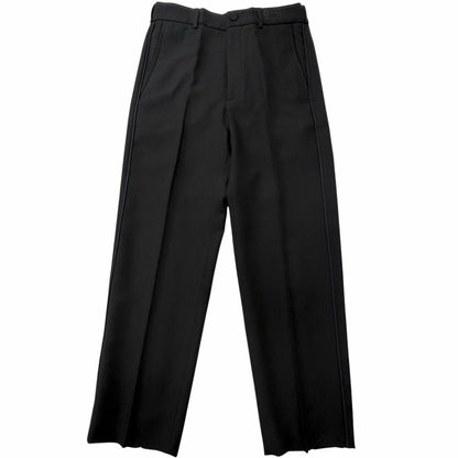 Gucci Logo Embroidery Side Line Trousers Pants Black 44