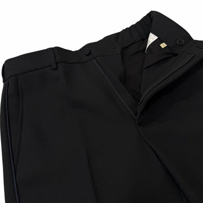 Gucci Logo Embroidery Side Line Trousers Pants Black 44 — view 3