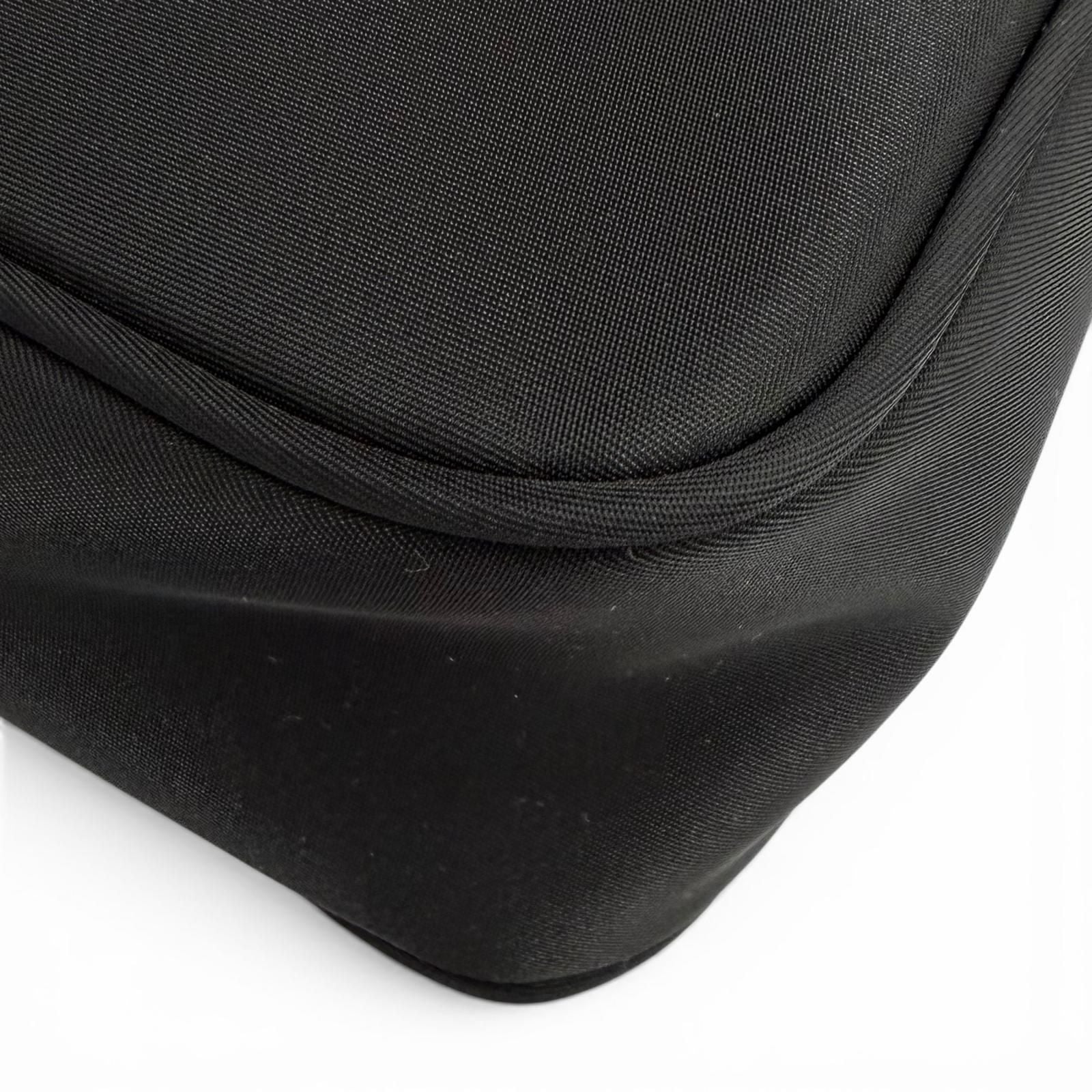 Prada Re Edition Re-Nylon Mini Bag With Triangular Plate Charm Black — view 6
