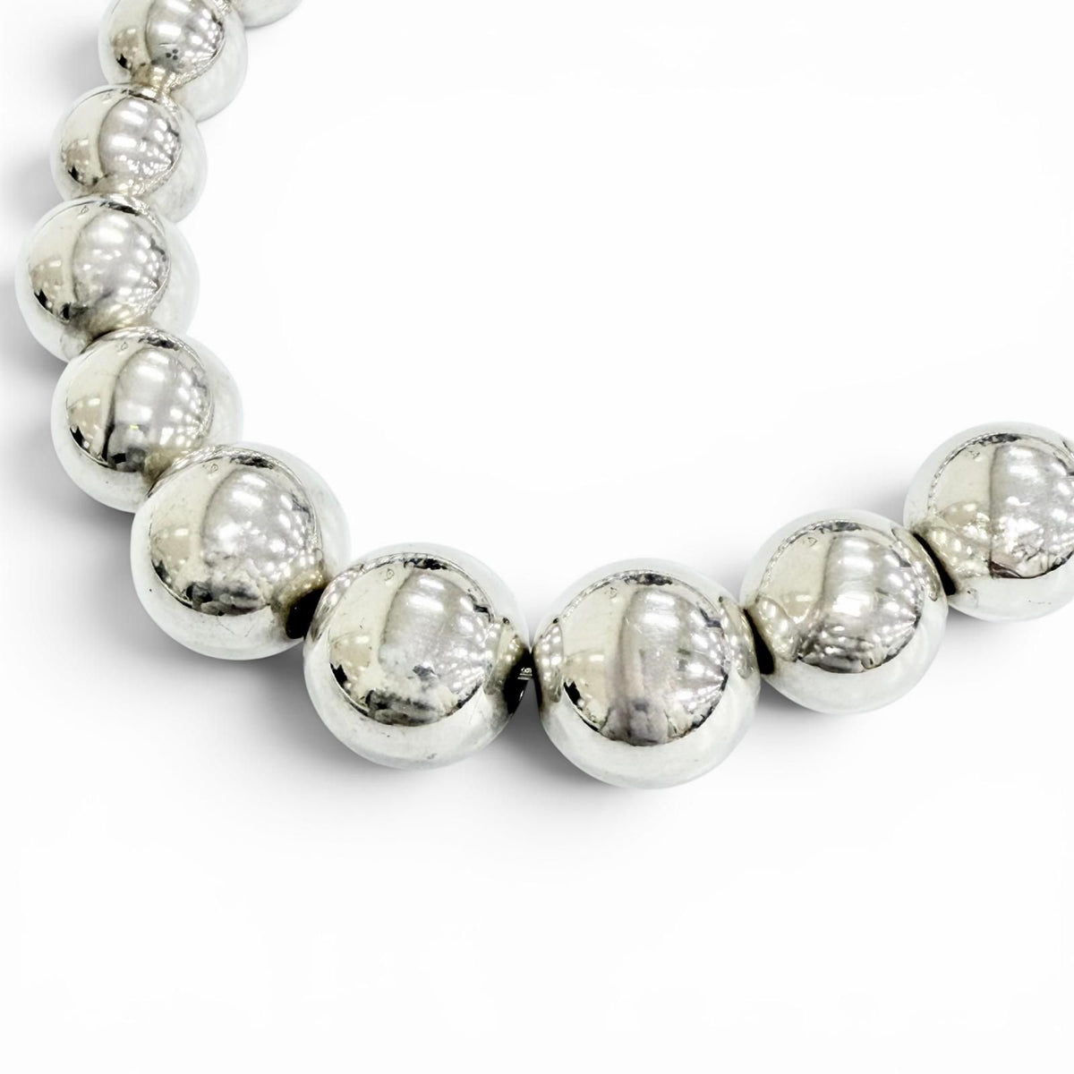 Tiffany & Co HardWear Graduated Ball Necklace 925 Silver — view 3