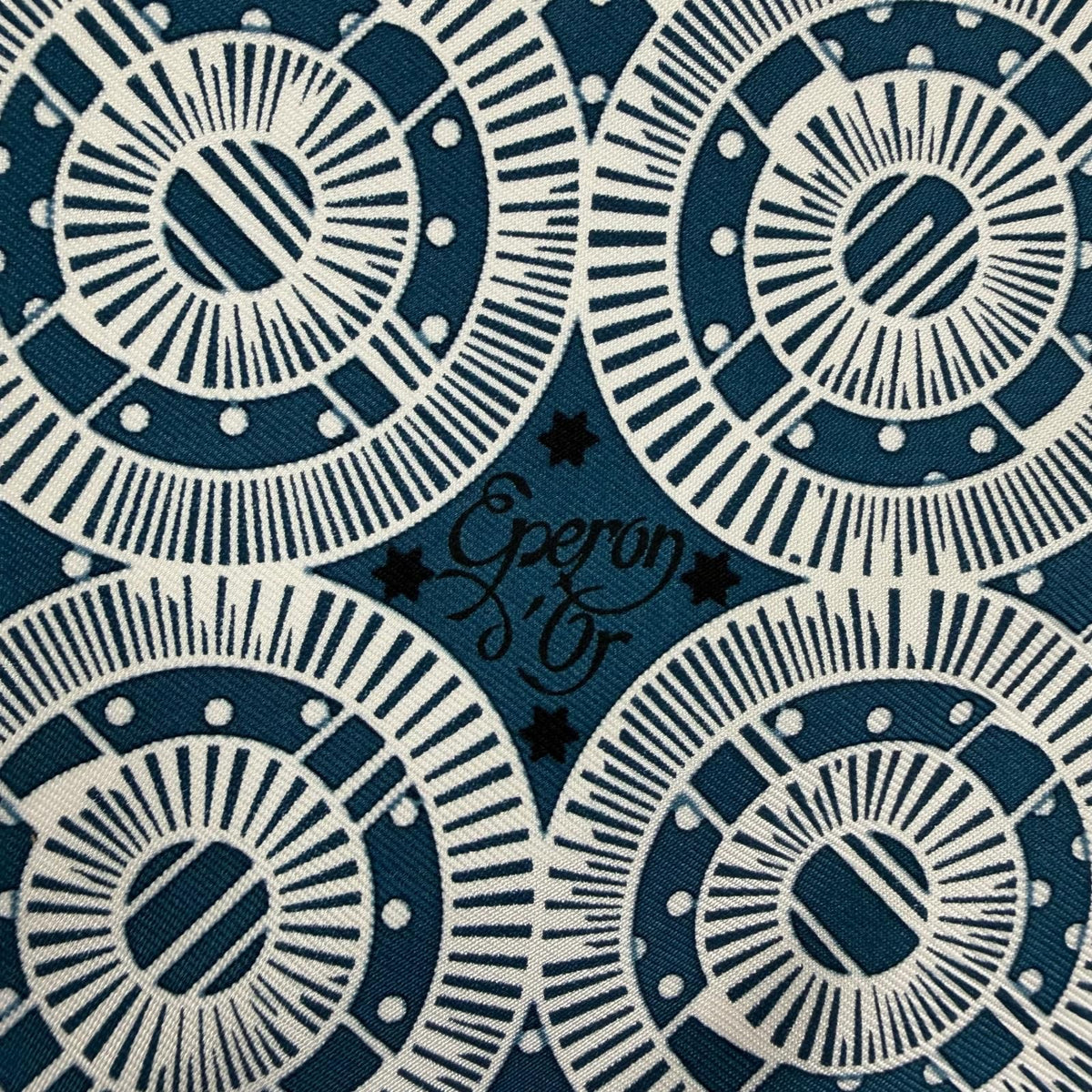Hermes Carre 55 Apron Dole Bandana 100% Silk Scarf Blue — view 7