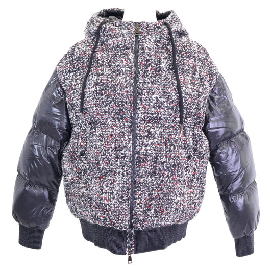 Moncler Runio Wool Nylon Switch Hooded Down Jacket