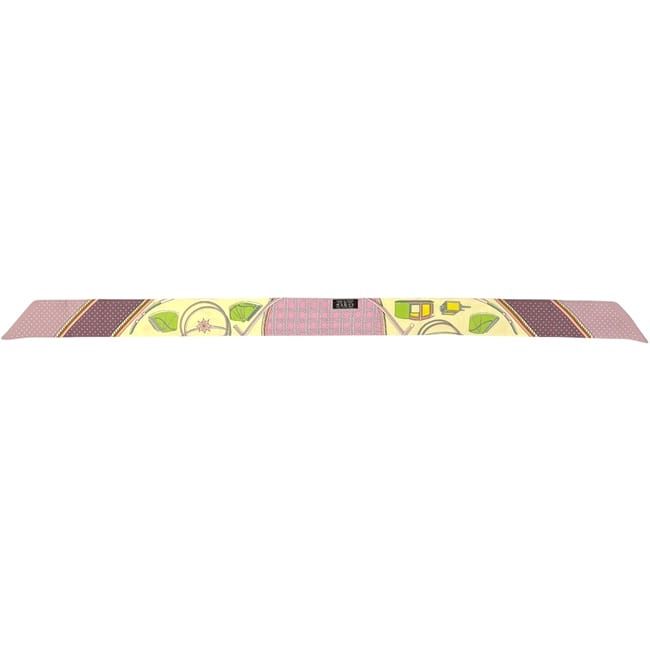 Hermes Ribbon Scarf Twilly Yellow Pink Foldable Top Carriage Already Cleaned — view 3