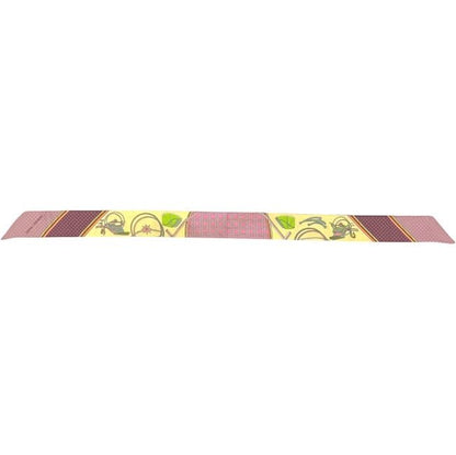 Hermes Ribbon Scarf Twilly Yellow Pink Foldable Top Carriage Already Cleaned — view 2