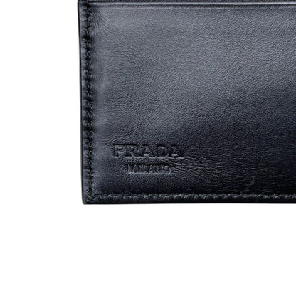 Prada Bifold Wallet Black Nero Tessuto Nylon Leather — view 7
