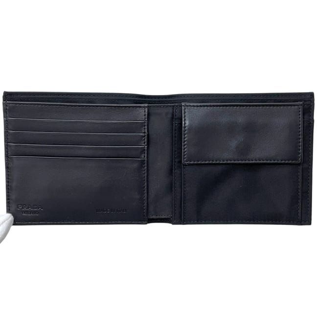 Prada Bifold Wallet Black Nero Tessuto Nylon Leather — view 3