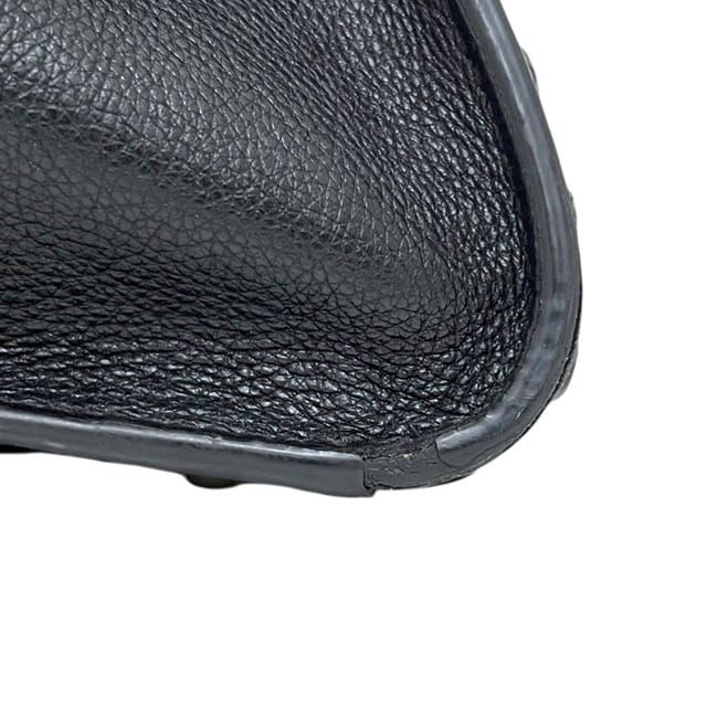 Prada 2-Way Black Nero Leather Glace Calfskin Studs 231 Shoulder Bag — view 7