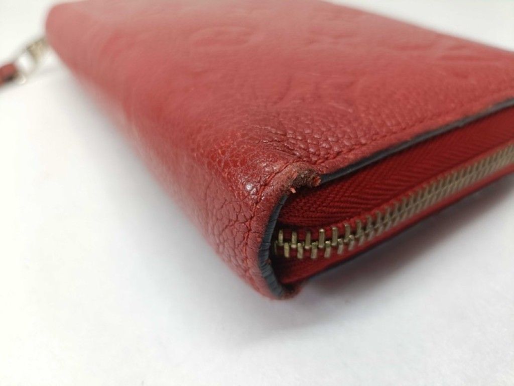 Louis Vuitton Wallet Zippy Cerise Monogram Empreinte Zip Around Gold — view 4